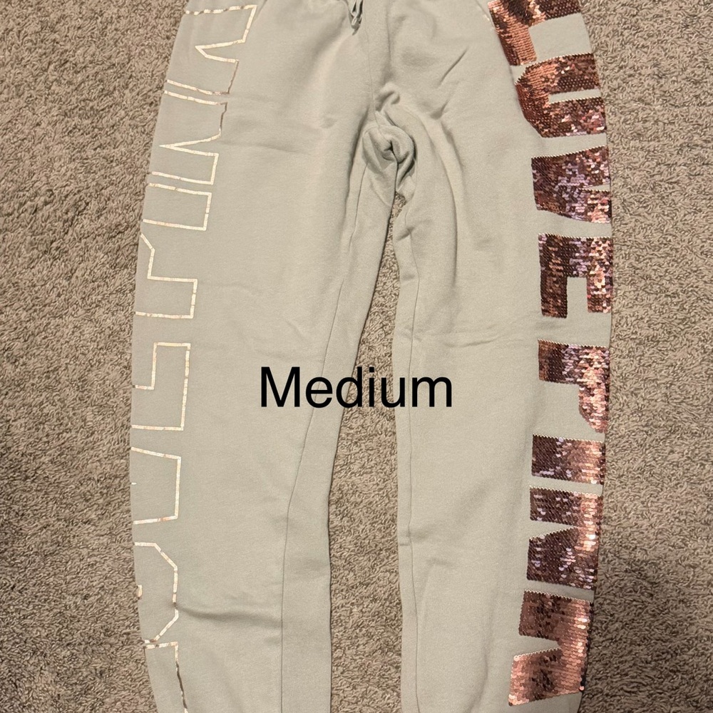 Pink Sequin Joggers